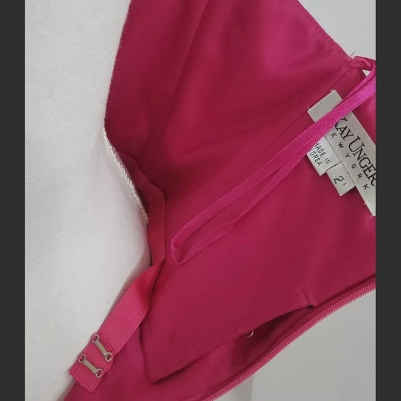 Kay Unger Tea Length Strapless Dress 2 - Picture 8 of 11